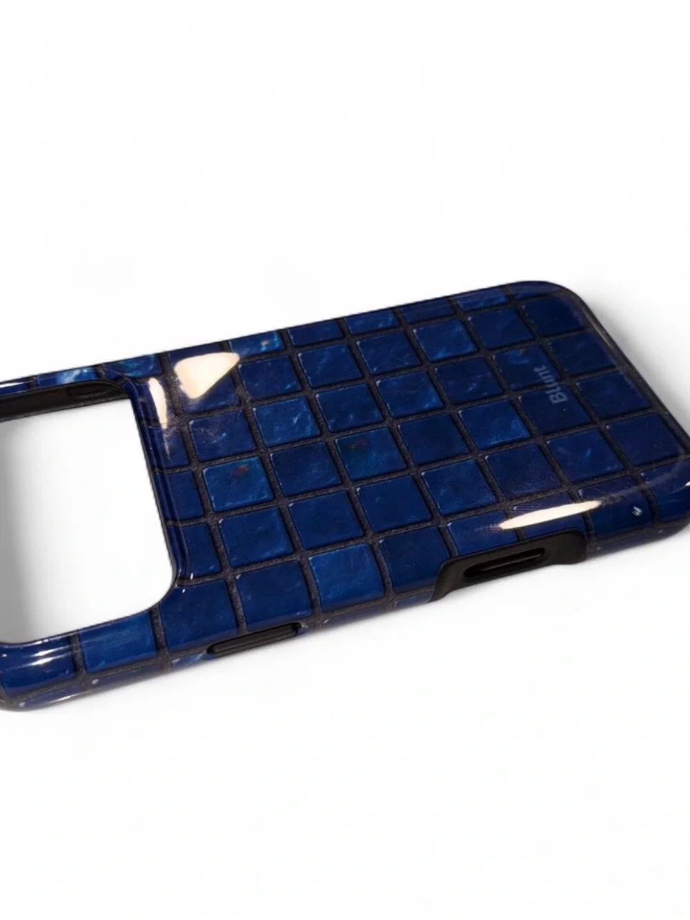 💙 Blunt Blue Mosaic iPhone 17 Pro Max Case